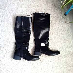 NWT Women's black knee high boots by St John's Bay size 6